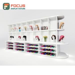 Freestanding Wig Display Rack Multi <b>Shelf</b> Durable Base Human Hair Store Display Rack Fixture Unit - Product Image 4