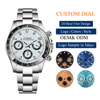 <strong>Best</strong>-<strong>Selling</strong> Custom Can Be Assembled with Low Minimum Order Quantity Sapphire Glass Mirror Japan <strong>VK63</strong> Movement Quartz Watch