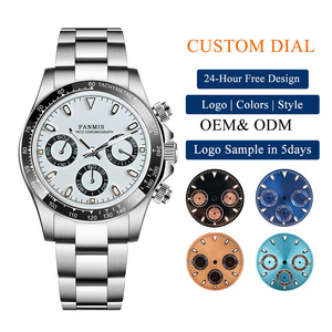 ベストセラーカスタム組み立て可能低最小注文数量サファイアガラスミラー日本VK63ムーブメントクォーツウォッチ - Product Image 1