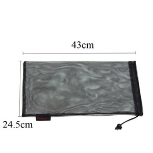 Sac en maille en plastique de sport à cordon de serrage en gros d'usine sac en filet à cordon solide - Product Image 3