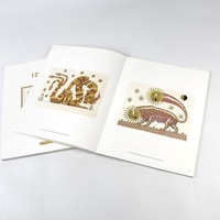 Album photo de luxe à couverture rigide de haute qualité, impression personnalisée économique avec papier couché doré, impression couleur intégrale, découpe sur mesure