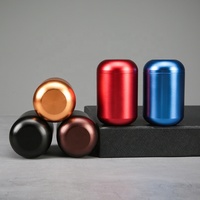 Petite boîte de voyage en fer blanc pour thé, emballage en fer blanc, mini-récipient portable pour collations et aliments