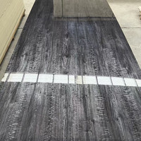 Panneau MDF plaqué 4x8 Noyer noir Chêne rouge Frêne blanc Placage teck E1 Panneau résistant à l'humidité pour la décoration de meubles