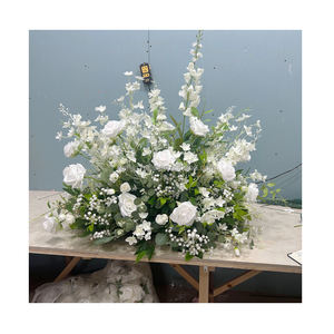 Fleurs <span class=keywords><strong>de</strong></span> l'allée des prés <span class=keywords><strong>de</strong></span> mariage Décorations <span class=keywords><strong>de</strong></span> l'allée des fleurs <span class=keywords><strong>de</strong></span> mariage <span class=keywords><strong>de</strong></span> style prairie Décor <span class=keywords><strong>de</strong></span> cérémonie <span class=keywords><strong>de</strong></span> mariage floral blanc et vert - Product Image 4