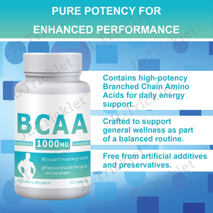 Complément alimentaire protéiné BCAA créatine OEM <span class=keywords><strong>pour</strong></span> l'entraînement, acides aminés halal végétaliens, capsules BCAA <span class=keywords><strong>pour</strong></span> la croissance musculaire, la récupération et la force - Product Image 5