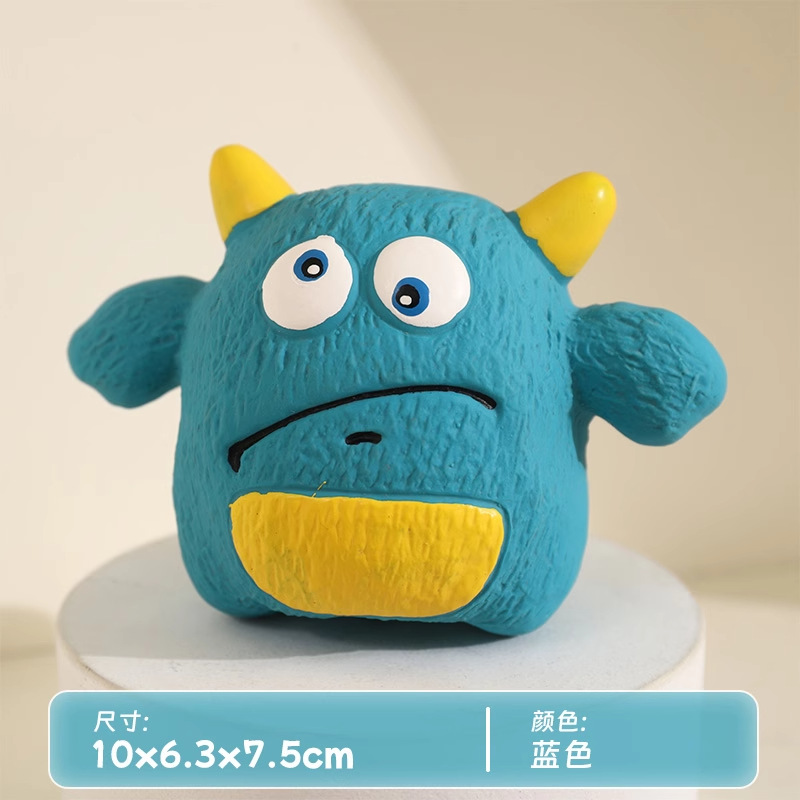 Latex Sound Toy - Little Monster (Blue)