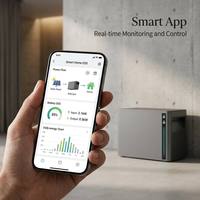 Batería ESS de 2kWh para Balcón, Carga Solar, IP65, Apilable, Almacenamiento Solar para el Hogar, con Certificación CE y App Inteligente, Disponible en el Almacén de Róterdam, UE