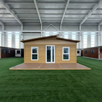 Casa Container Prefabbricata Espandibile con Tetto Piatto a Prezzo di Fabbrica, Casa Mobile Modulare Impermeabile per Cantieri Edili
