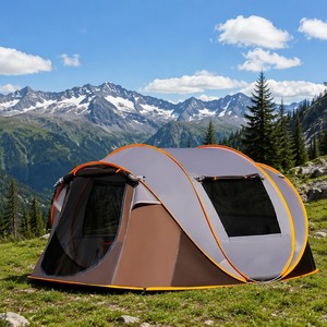Tente de bateau pliable portable sur mesure pour 4 personnes, tente <span class=keywords><strong>pop</strong></span>-up bon marché, camping en plein air, installation rapide, tente automatique, imperméable - Product Image 3