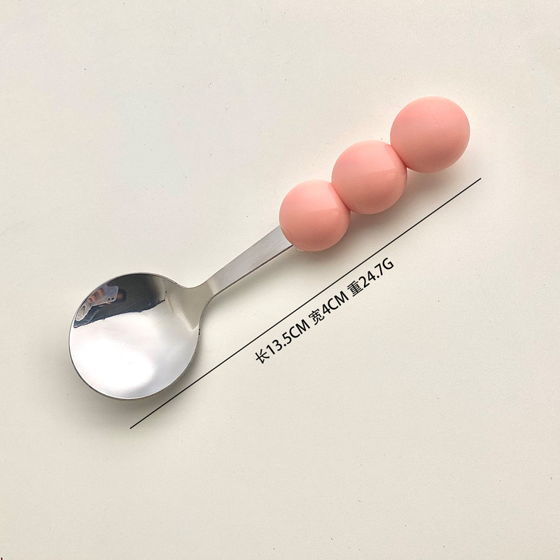 Cuchara de 3 cuentas [rosa]