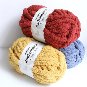 Nhà Máy Bán buôn cho sofa xe đệm sàn đệm 100% <span class=keywords><strong>polyester</strong></span> Chăn Chunky sợi - Product Image 5