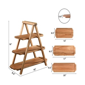 Piatto da portata a 3 livelli con scanalatura <span class=keywords><strong>per</strong></span> feste e matrimoni <span class=keywords><strong>per</strong></span> San Valentino e festa di <span class=keywords><strong>Capodanno</strong></span> - Product Image 2
