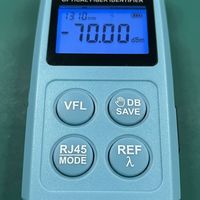 Identificateur de défauts de fibre optique portable tout-en-un avec VFL OPM 10mW -70dBm, testeur de câble réseau avec écran pour l'installation FTTH