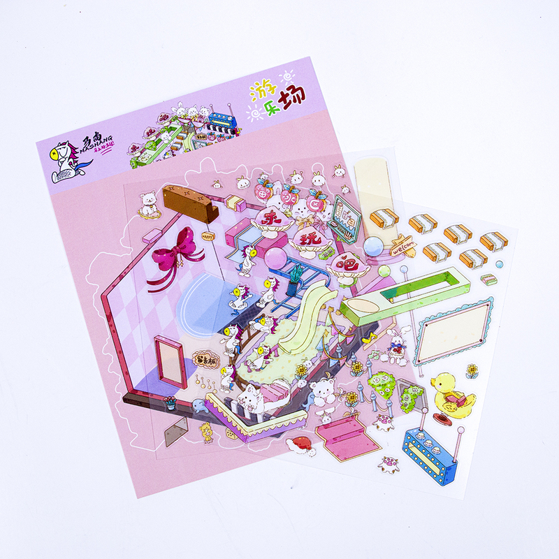 Custom Kids Decorative Waterproof Sticker Pvc