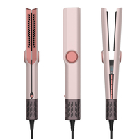 MK-559F Sèche-cheveux et lisseur 2-en-1 à flux d'air chaud pour cheveux humides et secs, modèle le plus vendu