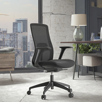 Accoudoir réglable Bureau à domicile Personnel de travail Écriture Pivotant Chaise de bureau ergonomique de luxe Support lombaire Chaise en maille plastique PU