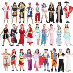 <span class=keywords><strong>Disfraz</strong></span> de Faraón Egipcio para niños, <span class=keywords><strong>disfraz</strong></span> de Faraón Egipcio de oro negro, ropa de Halloween para niños - Product Image 5