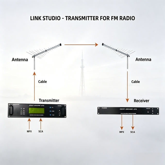 YXHT Professional STL Equipment - Studio-Transmitter Link System with Integrated Transmitter & Receiver