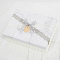Boîte cadeau rigide et recyclable, 2 pièces, carton rigide, produit de luxe écologique, gaufrage écologique, coffret d'emballage rigide, livraison gratuite