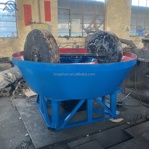 <span class=keywords><strong>Precio</strong></span> de fábrica, equipo de minería de oro a pequeña escala, máquina trituradora de piedra de oro, molino de bandeja húmeda de - Product Image 4
