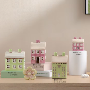 Case del Villaggio Natalizio in Stile Nordico, Case in Porcellana Bianca per Villaggio Natalizio da Tavolo - Product Image 4