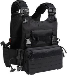 Muestra Gratuita: Chaleco Táctico Modular Impermeable Jacquard con Marco Interno, Liberación Rápida y Bolsa de Pecho con Molle y Compartimento para Cargadores - Product Image 1