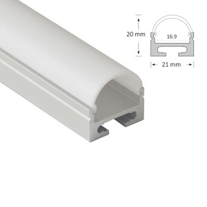 Perfil de Iluminación Lineal LED, Ancho de Perfil de 40 mm, Perfil de Aluminio LED Semicircular de 180 <span class=keywords><strong>Grados</strong></span> - Product Image 5