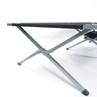 Lit de camp pliable de camping, nouveau design, portable, robuste, avec sac de rangement