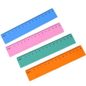 Becol Bán Buôn Trống 15Cm Rắn Màu Cai Trị Giá Rẻ Đo Cai Trị Biểu Tượng Tùy Chỉnh In Nhựa Thẳng Cai Trị Cho Sinh Viên - Product Image 5