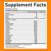 Poudre de café aux champignons en marque blanche OEM contenant de la glycine et de la proline pour stimuler la concentration mentale et améliorer la santé intestinale