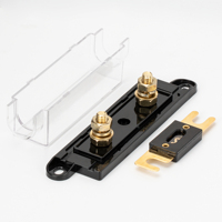 Caja de fusibles ANL Mega Midi de 32V para PC, bloque de fusibles de cuchilla DC automotriz de gran tamaño con terminal tipo horquilla, calibre 0/2/4, CE Rohs, venta al por mayor para audio de coche
