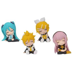 Figuras de Manga de 5CM, 4 Piezas/Juego, Muñecas Miku Kagamine Rin Len, Figuras de Anime Kawaii de PVC, Juguetes de Dibujos Animados Sentados y Durmiendo - Product Image 5