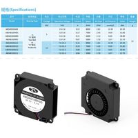 Ventilateur soufflant carré 40 mm 5V DC 40x40x10mm 7000 tr/min haute pression double roulement à billes mini ventilateur de refroidissement IP68 OEM