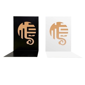 ที่กั้นหนังสือโลหะรูปทรงสามลูกศร สำหรับจัดเก็บหนังสือบนโต๊ะทำงาน อุปกรณ์จัดระเบียบโต๊ะสำนักงาน - Product Image 2