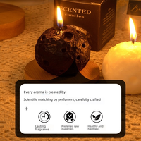 Umwelt freundliche mond förmige Sojawachs-Duft kerze Handgemachte kleine Kerze für Weihnachten