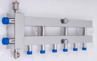 Flèches hydrauliques en acier inoxydable de haute qualité 2 à 7 boucles pour chaudière ou pompe à chaleur système de chauffage Raidant