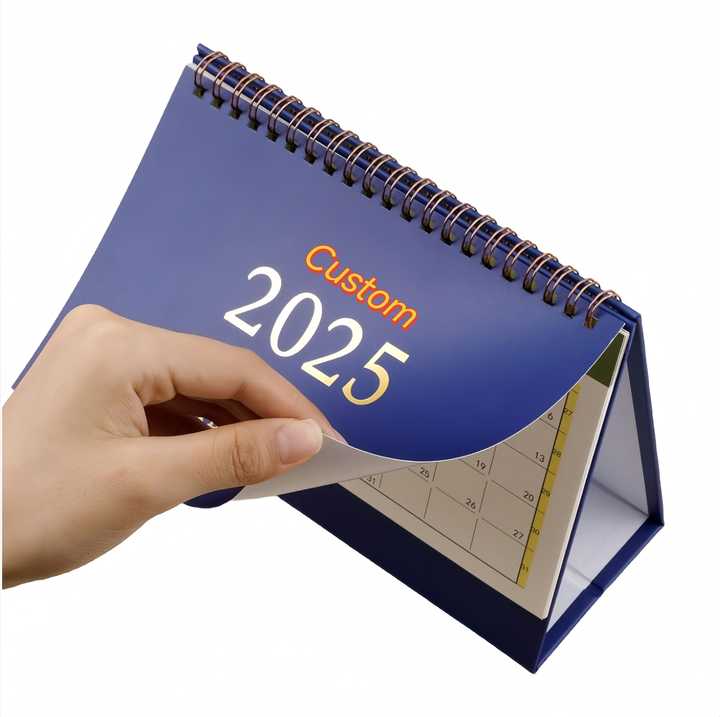 Provide Your Files of Interior and Cover Cheap Custom Logo Calendars 2025 Wall Calender Desktop Calendar
