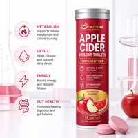Comprimés de Vinaigre de Cidre de Pomme Naturel Sans Sucre Saveur Pastèque Effervescentes pour Adultes Bien-être Quotidien Marque Privée OEM ODM
