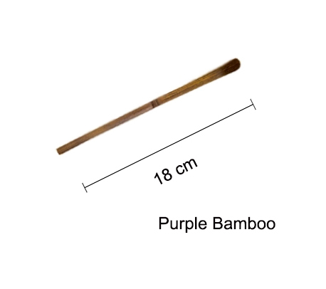 Purple bamboo spoon