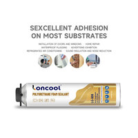 Mousse polyuréthane LONCOOL Fix All Construction, forte adhérence, 750 ml, adhésif polyuréthane en spray, mousse PU pour fenêtres, portes, cadres