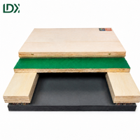 Sol en bois pour terrain de basket-ball avec système d'absorption des chocs, certifié FIBA, bois d'érable pour salle de sport intérieure