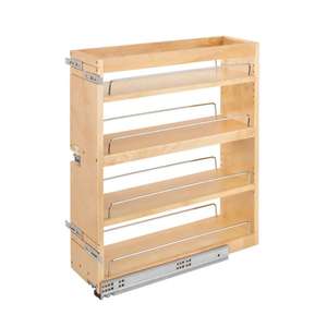 EFS Design moderne, panier de rangement en bois carré à double tiroir coulissant, avec 32 niveaux, durable, tiroir latéral coulissant - Product Image 1