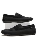 Mocassins Penny en tricot pour hommes avec logo personnalisé, OEM ODM, faible MOQ, en tissu respirant, à enfiler, chaussures de conduite décontractées, 3 couleurs, vente en gros