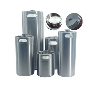 Metal Packaging Cans Type 2l 3.6l 4l 5l 10l Stainless Steel SUS304 Empty Guinness Beer Keg