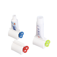 Distributeur de dentifrice créatif réutilisable en ABS sans BPA, facile à transporter, avec ventouses