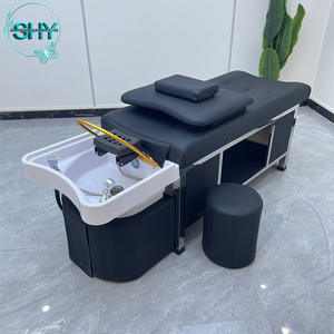 Équipement de spa japonais personnalisé Table de <span class=keywords><strong>massage</strong></span> de salon au design moderne Lit de spa avec shampoing et circulation d'eau Salons de coiffure et de beauté - Product Image 1