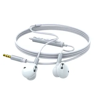 Keluaran Baru Earphone Berkabel 3.5Mm dengan Mikrofon Headphone Stereo Hifi Earphone untuk Iphone Android