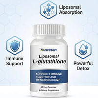 Ausreson OEM S-acétyl-L-glutathion réduit, capsules de collagène, suppléments immunitaires, détox, capsules de L-glutathion liposomal biologique