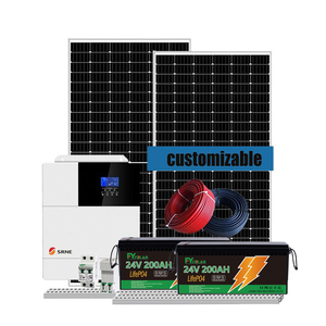 Générateur d'énergie solaire 100 w, 5kw, 6kw, 10kw, système de production d'énergie solaire hors réseau - Product Image 1