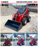 VOER Pengiriman Gratis Skid Loader Kecil Euro 5 Ce Epa Multi-fungsi Hidrolik dengan Bucket